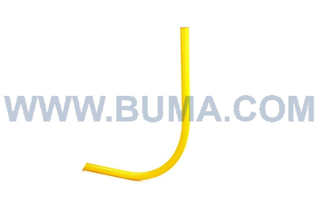 PVC invoerbocht 63 - 2000 mm R=500 (geel)