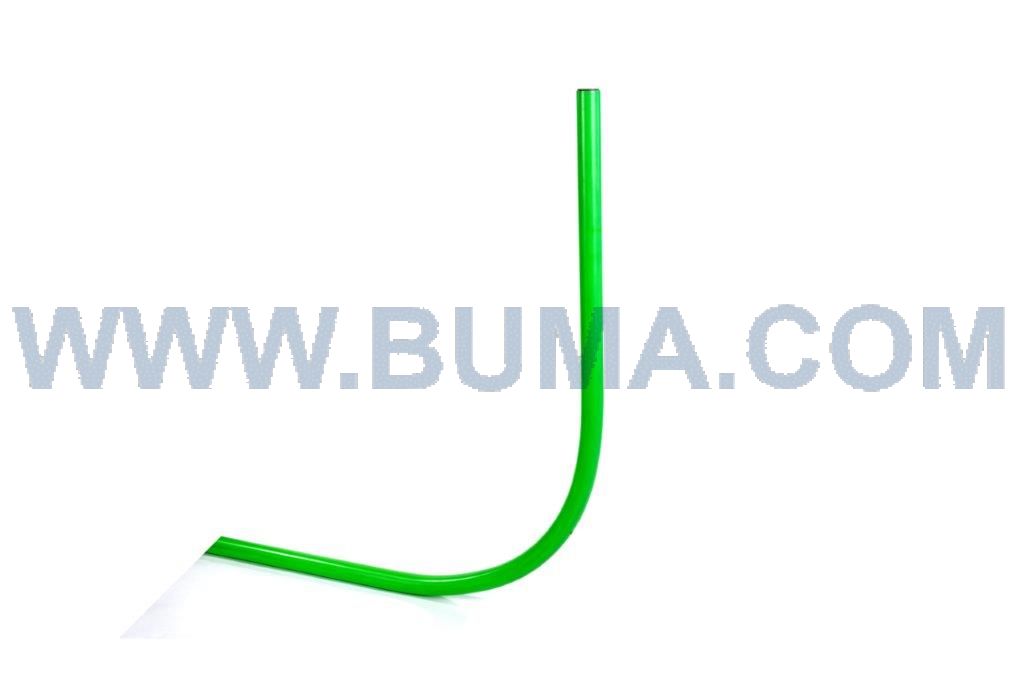 PVC invoerbocht 50 - 2500 mm R=500 (groen)
