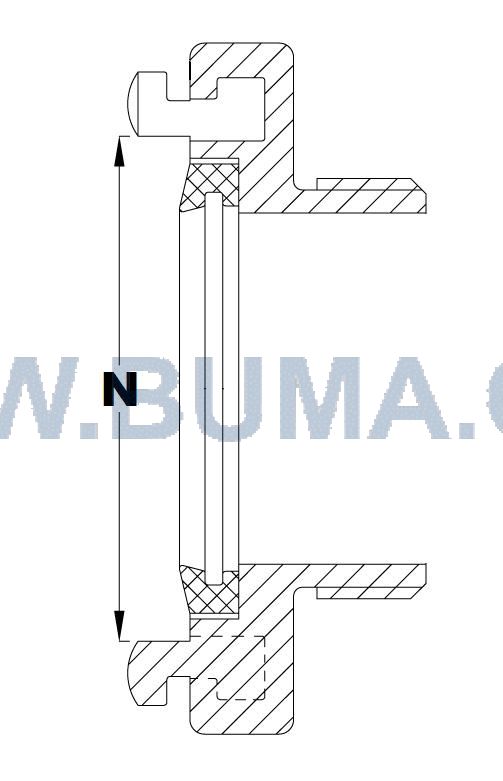 Storz knelringkoppeling N160 - 152 mm (6