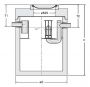 Olie benzine afscheider 8 liter 5250 (coalescentiefilter)