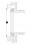 Storz knelringkoppeling N81 - 52 mm (2