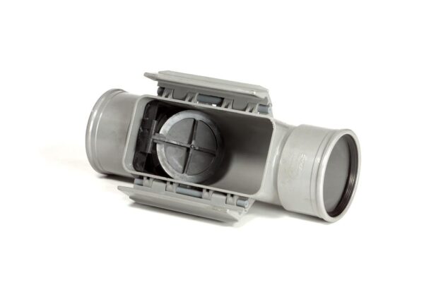 Ontstoppingsstuk 125 mm + terugslagklep SN 4 - Afbeelding 2