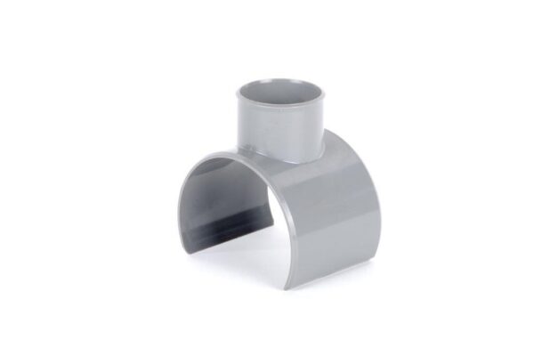 PVC klemzadel 75 x 50 mm grijs