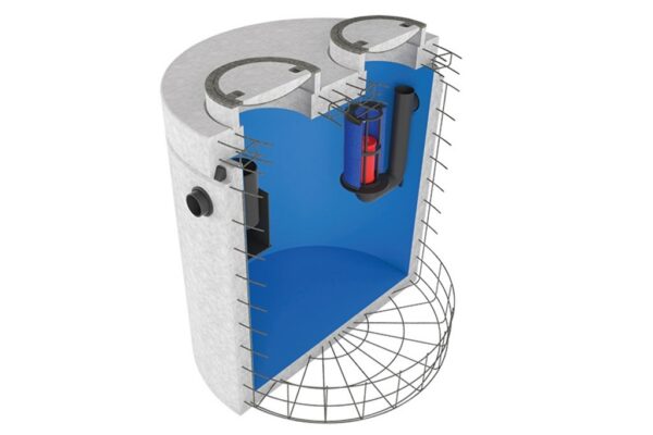 Olie benzine afscheider 15 liter 5000 (coalescentiefilter) D400