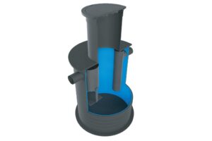 Vetafscheider HDPE 2 liter 200 (rond) A15