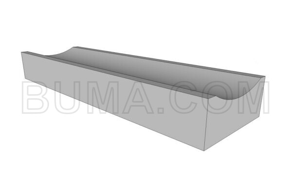 Molgoot 15 x 60 x 100 cm (holling 4 cm)